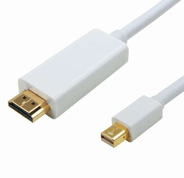 Mini DisplayPort to HDMI Cable - 1.8M Male Connector for High-Quality Video Transfer