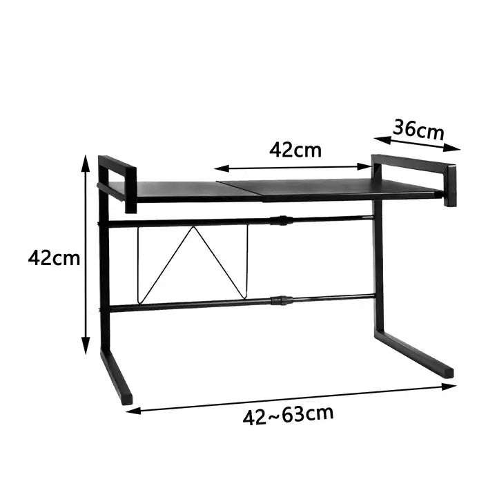 Expandable Over Microwave Kitchen Utensil Rack