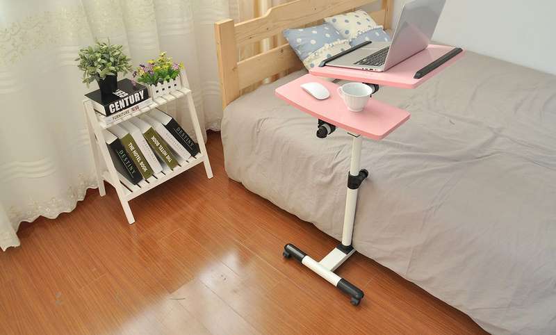 Pink and White Portable Laptop & Projector Stand - LTS-3-PK