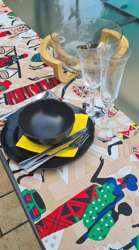 Masai-Inspired African Heritage Table Runner