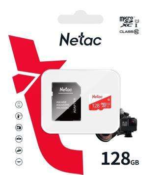 MicroSD Card with SD Adapter P500-128GB Class 10