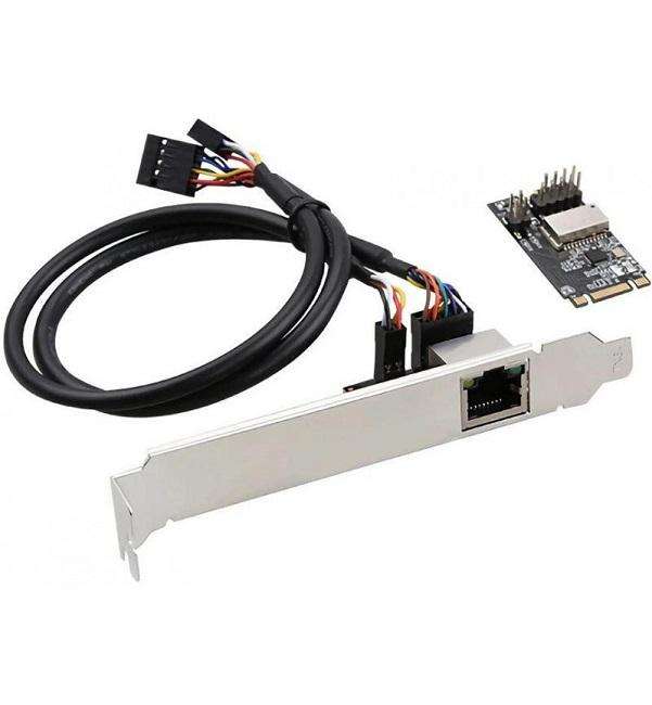 Microworld TXA082 M.2 Gigabit LAN Adapter - Realtek 8111H High-Speed Network Card