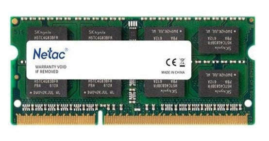Netac 4GB DDR3 1600MHz Laptop Memory Module SODIMM - NTBSD3N16SP-04