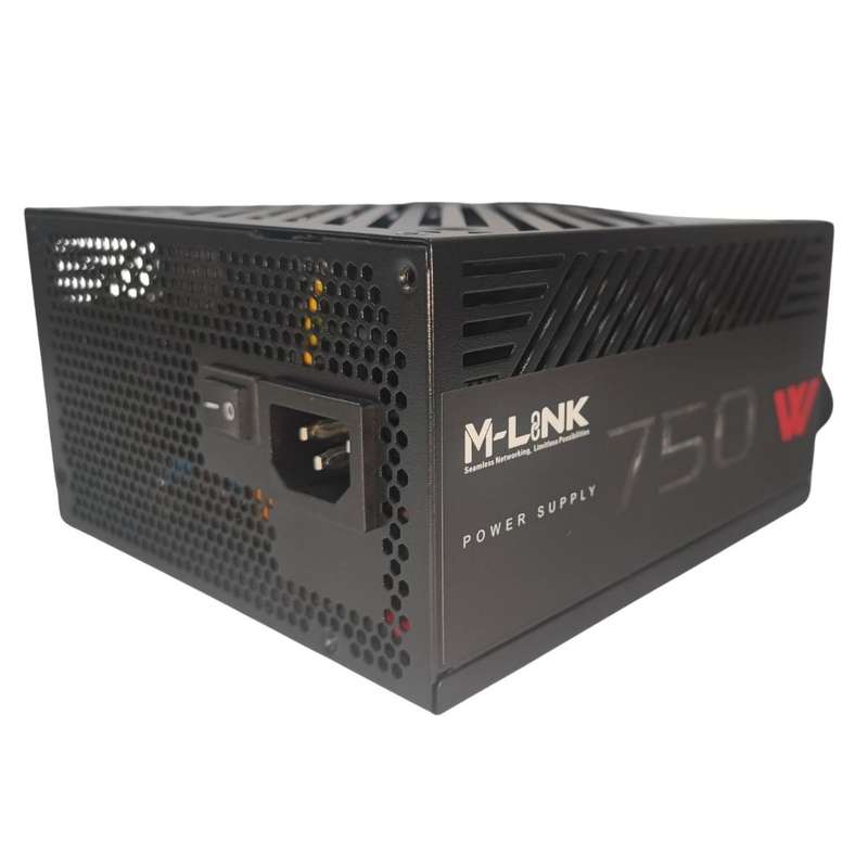 M-Link 750W Bronze Power Supply - Silent 120mm Fan & Multi-Connector Flexibility