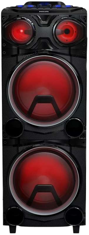 Philips TAX3705/73 Bluetooth Party Speaker with Karaoke, Multi-Source Connectivity, and LED Light...