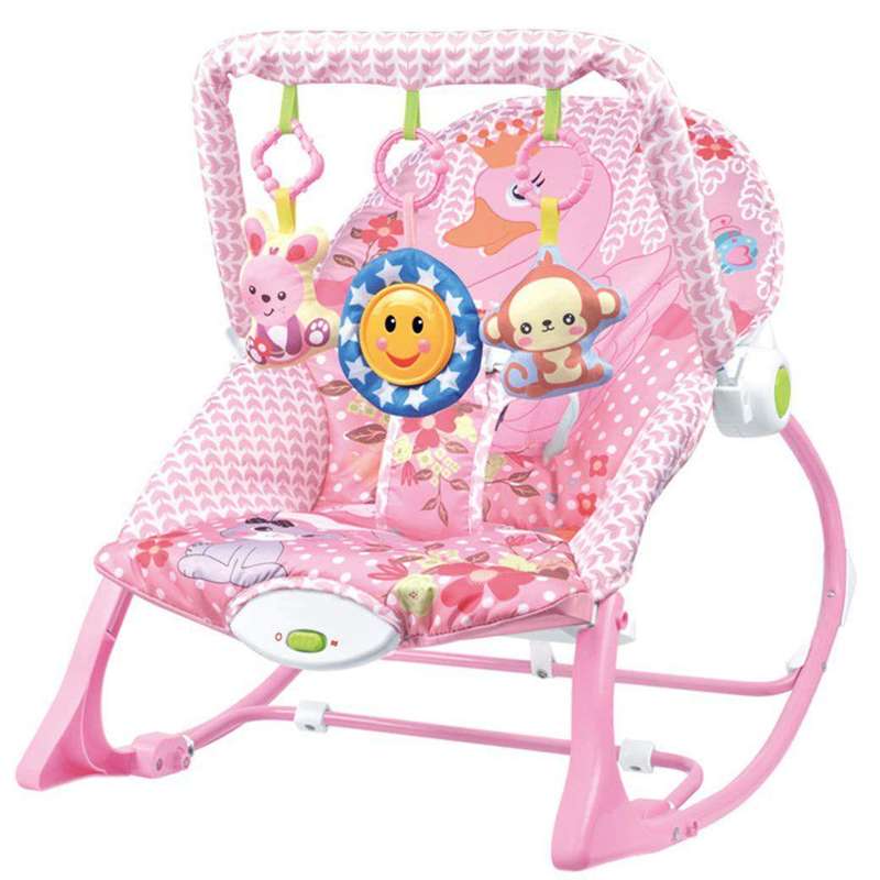 Pre-Loved Pink Baby Cradle Safety Crib Rocker RF-KID-008