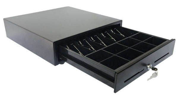 Professional Heavy-Duty Cash Drawer with Adjustable Coin and Bill Tray - CR-2005-T