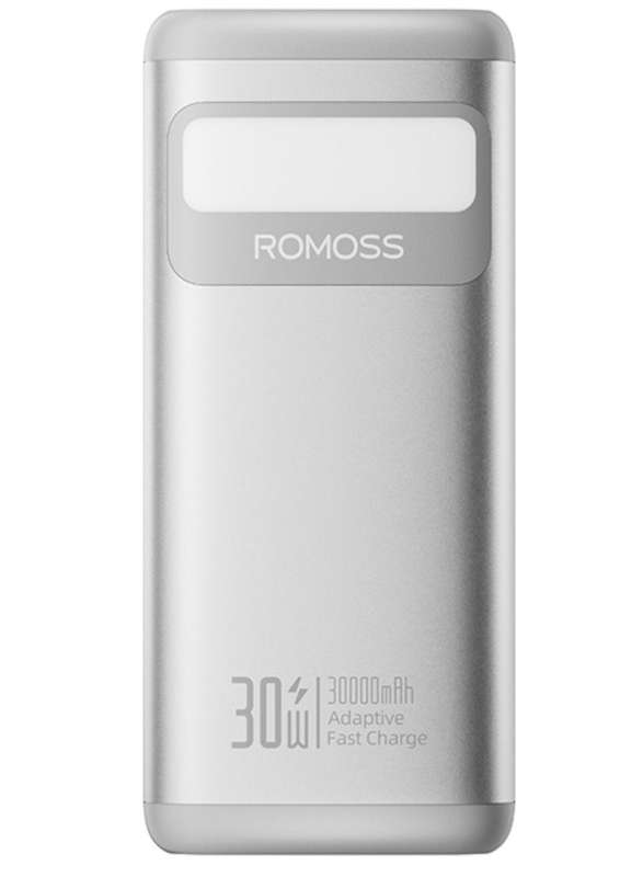 Romoss PMT30 30000mAh 30W Fast Charge Power Bank  Silver