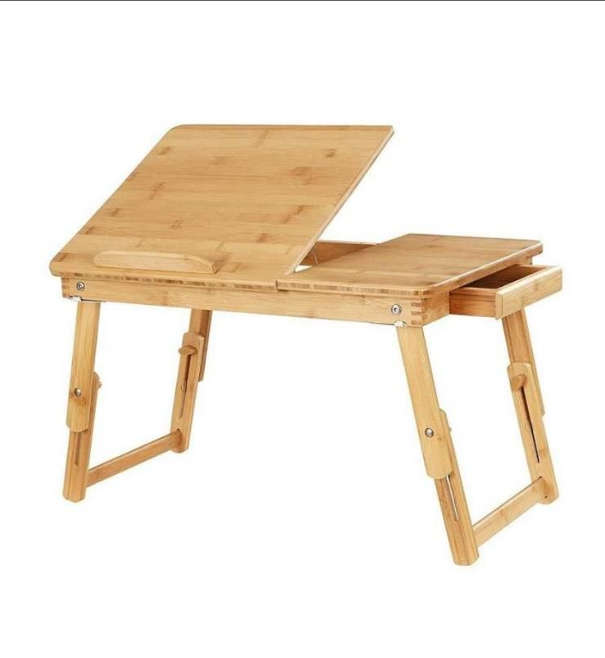 Desk B: 50X30cm Bamboo Workspace - Sustainable