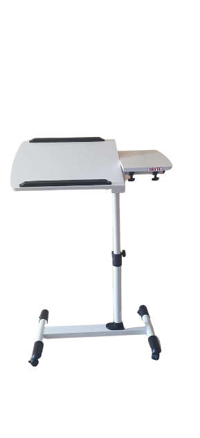 TBYTE Portable Laptop & Projector Trolley - Adjustable Height Black Finish - LTS-3-DK