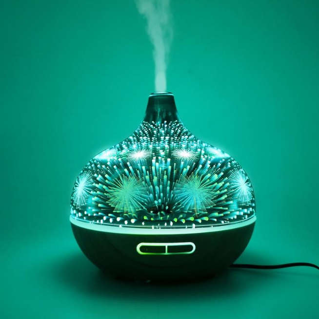 400ml Glass Aroma Diffuser with Firework Design