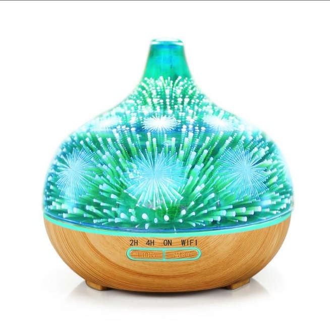 400ml Glass Aroma Diffuser with Firework Design