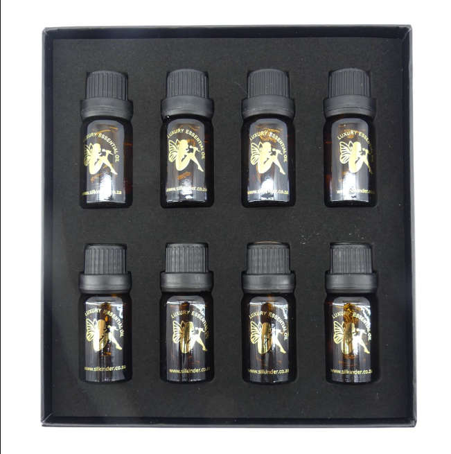 Silkinder Luxury Aromatherapy Essential Oils Collection - 8 Bottles of Pure Bliss (including Ylan...