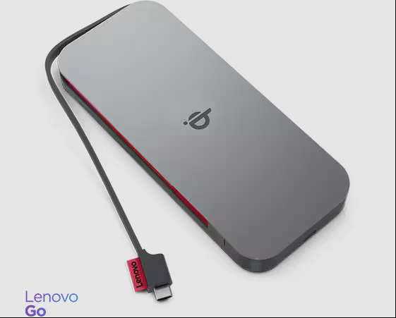 Lenovo GO Wireless Power Bank 10000mAh - Qi-Certified Fast Charging (18W PD, 15W Wireless