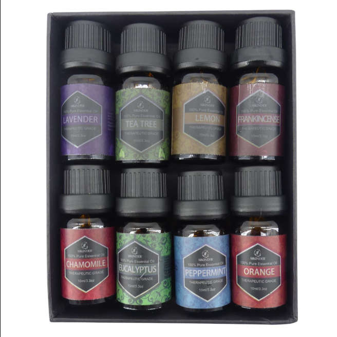 Silkinder Luxury Aromatherapy Essential Oils Collection - 8 Bottles of Pure Bliss (including Oran...
