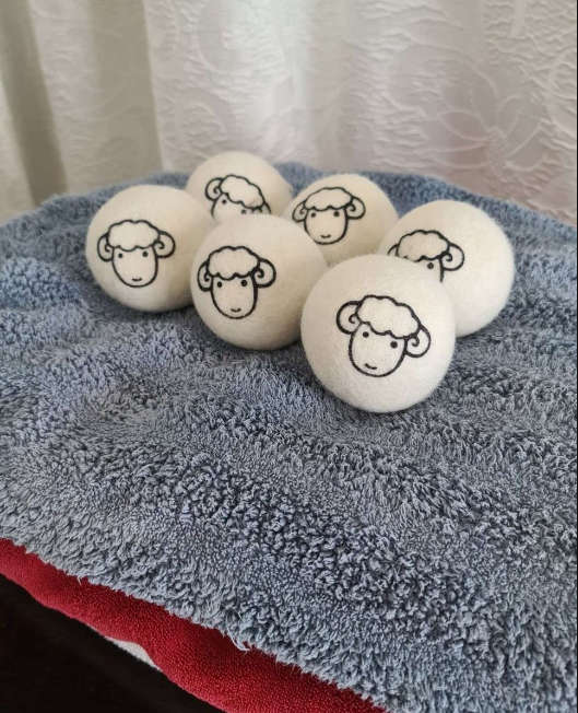 Eco-Friendly Wool Dryer Balls (6-Pack)  Hypoallergenic & Static-Free