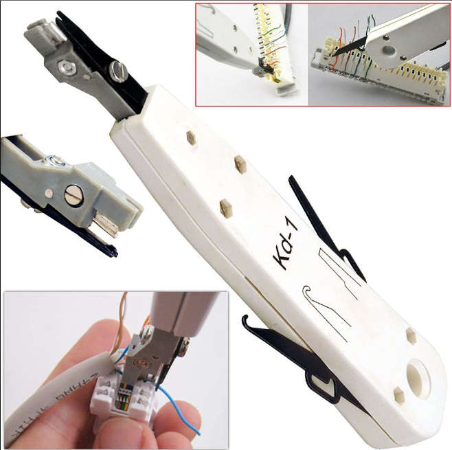 TBYTE Network Installation Kit - Crimper, Tester, Punch Down Tool & Stripper