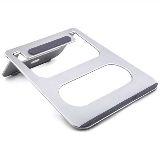 TBYTE Slim Aluminum Laptop Stand - Adjustable Cooling Riser for MacBook/PC