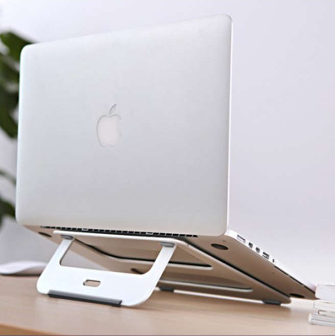TBYTE Slim Aluminum Laptop Stand - Adjustable Cooling Riser for MacBook/PC