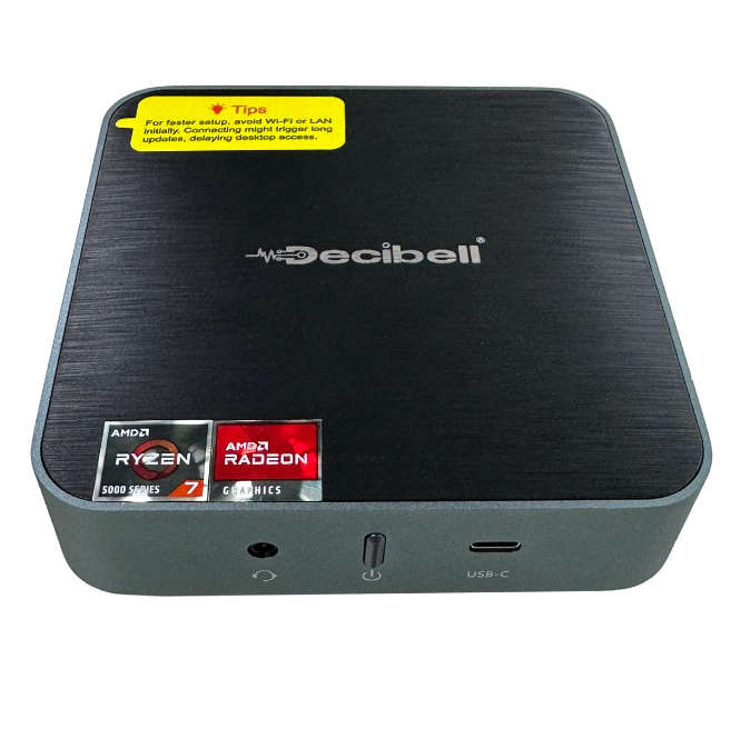 Decibell AM02 Pro Mini Desktop AMD Ryzen 7 16GB RAM 1TB SSD Win11 Pro