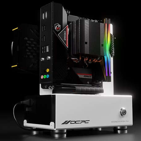 OCPC MINI II ITX PC Case  Compact Black Chassis for Small Form Factor Builds