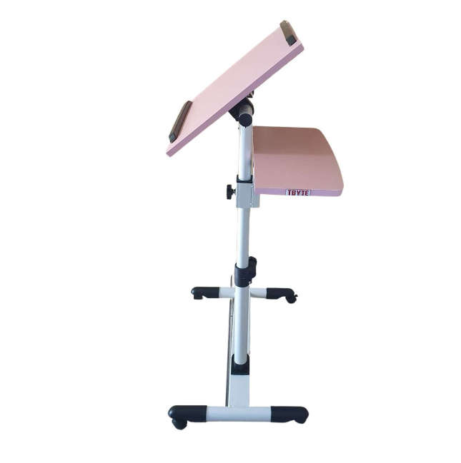 TBYTE Portable Laptop & Projector Trolley - Adjustable Height Black Finish - LTS-3-DK