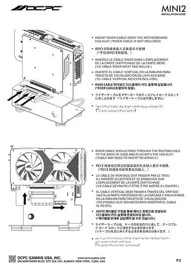 OCPC MINI II ITX PC Case  Compact Black Chassis for Small Form Factor Builds