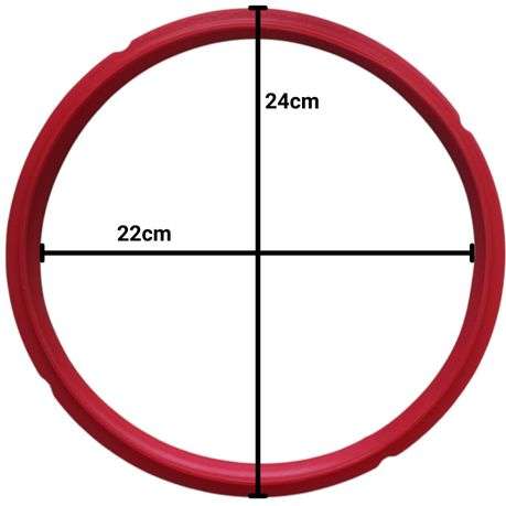 Sealing Rings (2) Red Silicone for Pressure Cookers -  SR-MC-RED