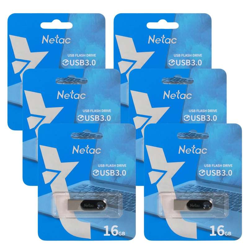 Set of 6 Netac U278 16GB USB 3.0 Flash Drives - The Ultimate Gift for Data Storage