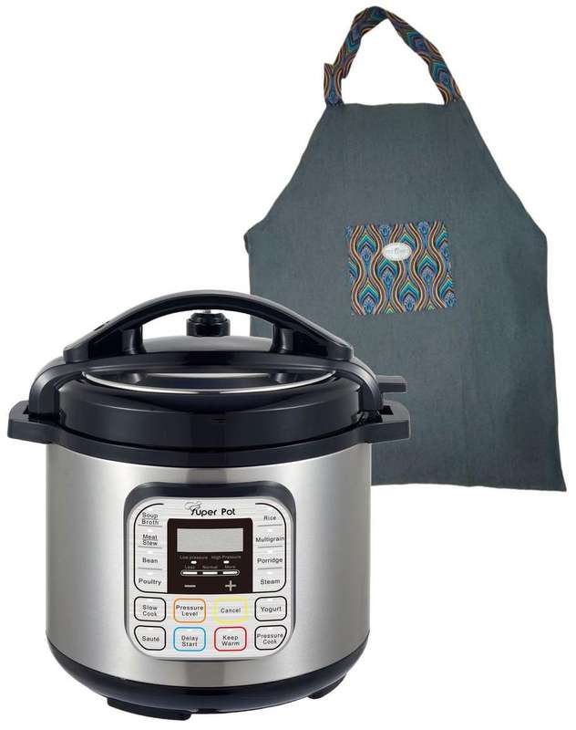 Smart Multi-Cooker 6L Programmable Super pot + Denim Apron - SL-JUL20-APR