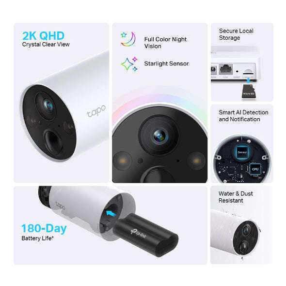TP-Link TAPO C420S2 Smart Wire-Free Security Camera System