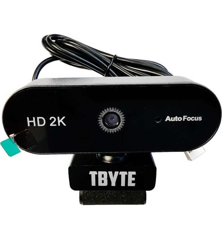Tbyte HD2K Autofocus USB Camera with Built-in Microphone - Black