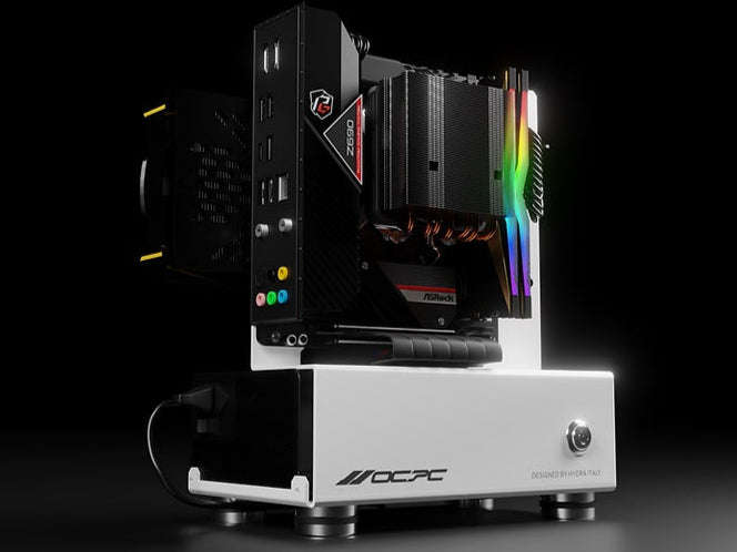 White Mini ii ITX Case (No PSU) - OC-CS-HYM2-ITX-WH