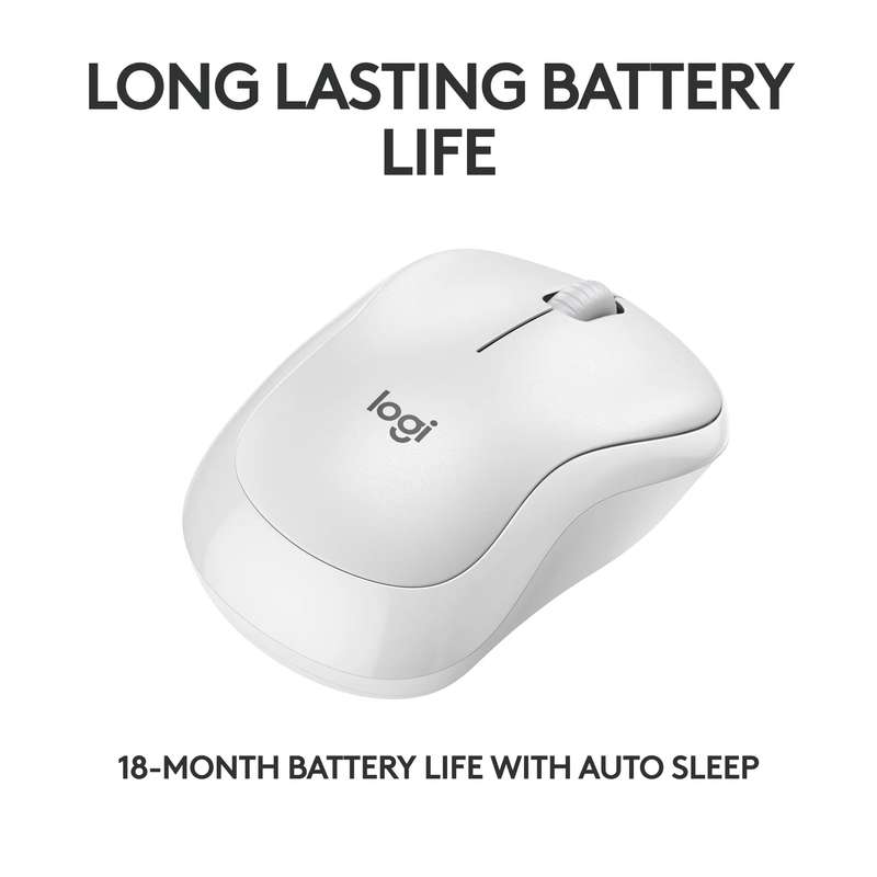 910-007120 - LOGI M240 Silent Bluetooth Mouse - OFF WHITE.