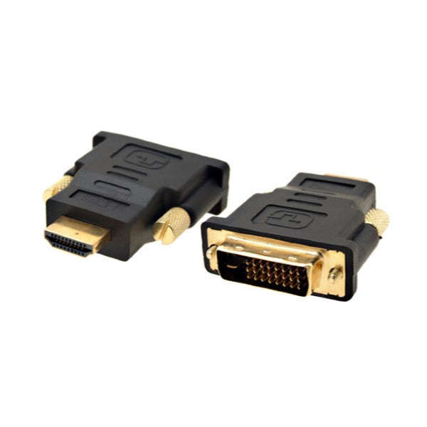 Microworld DVI-D to HDMI Male Adapter - High-Quality Male to Male Connector for Electronics Acces...