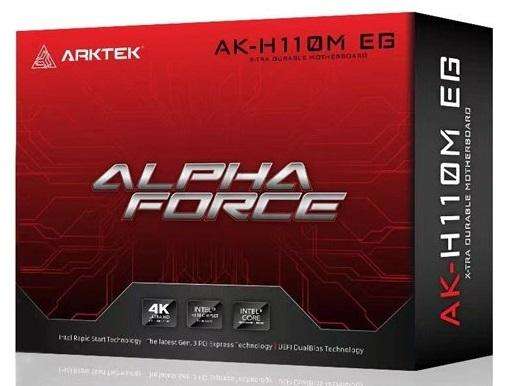 Arktek Intel H110 Chipset, Socket LGA1151, Dual Channel DDR4, Integrated Intel Graphics, 2 x DDR4...