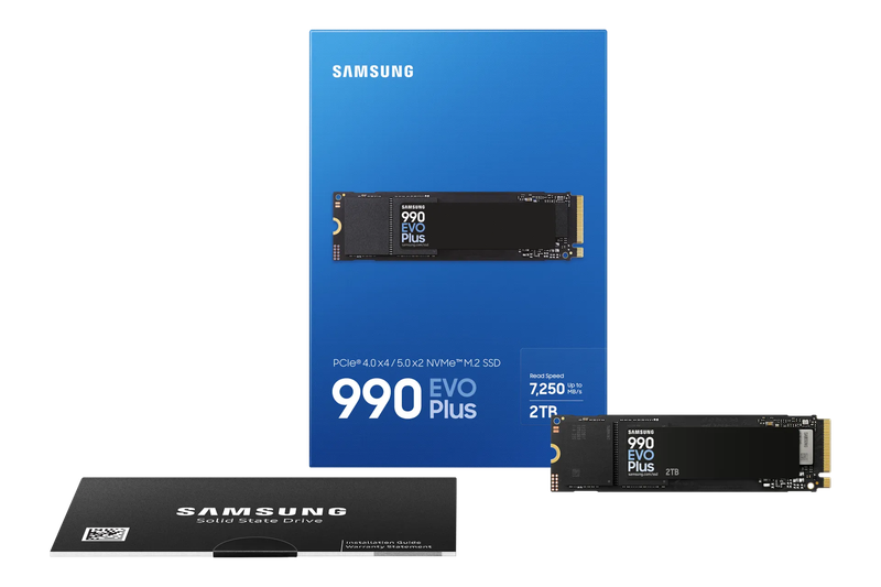 SAMSUNG MZ-V9S2T0BW 990 EVO Plus 2TB NVMe SSD - Read Speed up to 7250 MB/s; Write Speed to up 630...
