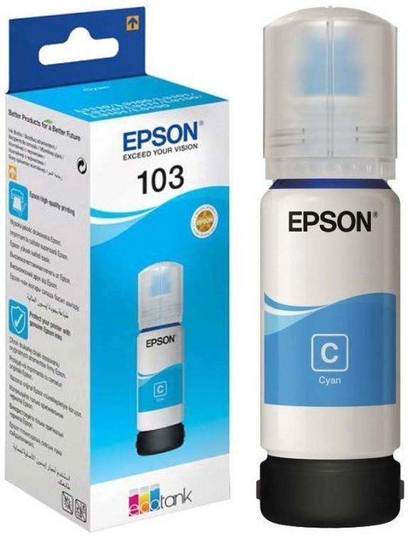 Epson 103 Ecotank Cyan ink bottle