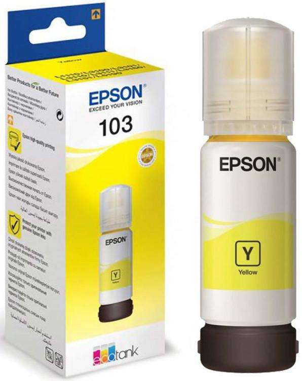 Epson 103 Ecotank Yellow ink bottle