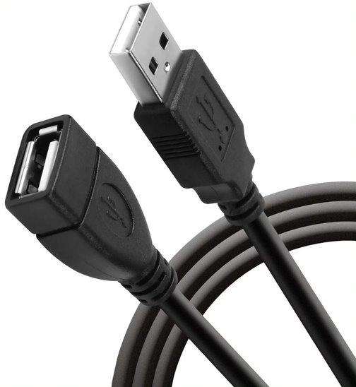 Microworld USB 2.0 Male to Female Extension Cable - 1.5M, High-Speed Data Transfer