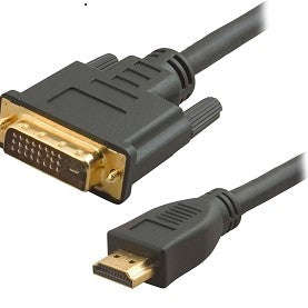 MicroWorld HDMI to DVI-D Male Connector Cable - 5.0M, Dual Compatibility for HDMI Devices and DVI...