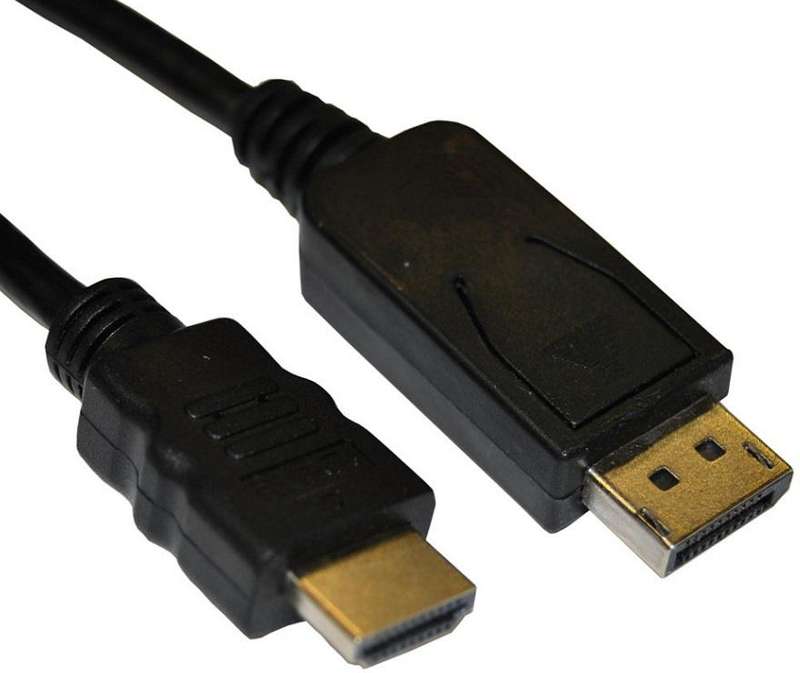 Microworld 1.8M DisplayPort to HDMI Cable (M/M) - High-Quality Video and Audio Connection