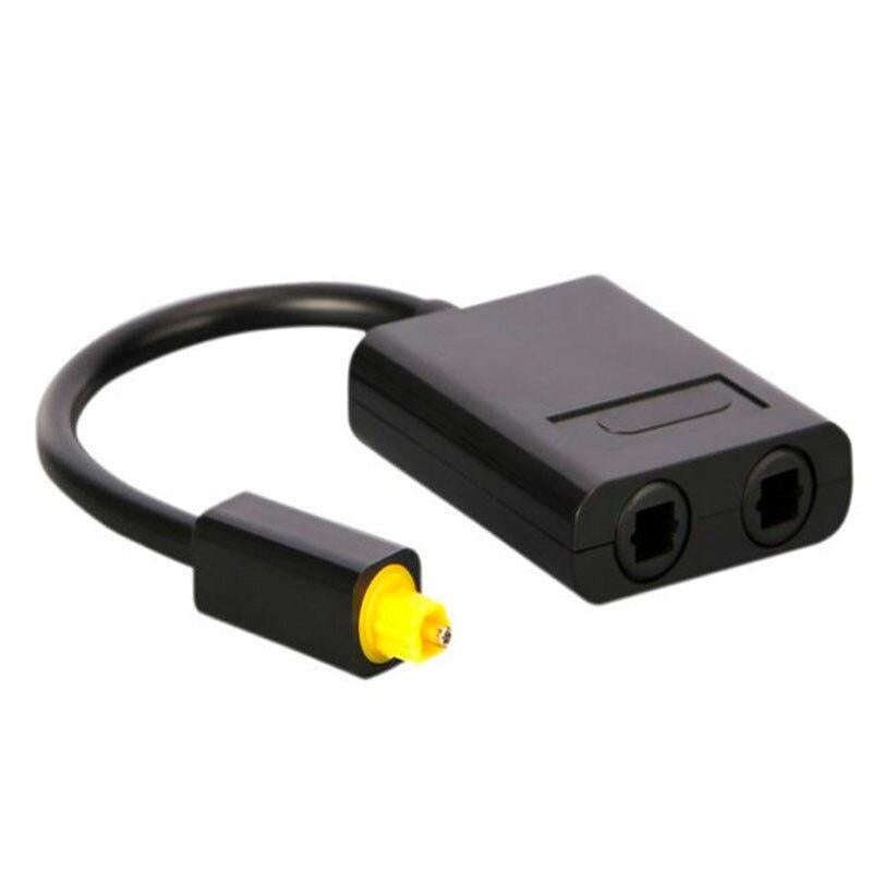 Microworld Optical Splitter 1 In 2 Out Toslink Fiber Audio Cable Adapter