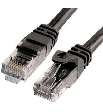 MicroWorld High-Speed 10M CAT5 Moulded Black Ethernet Cable