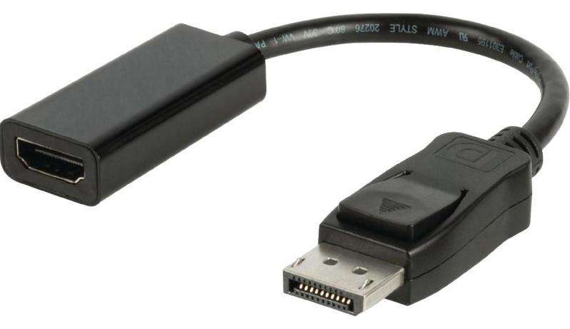 Microworld DP to HDMI Adapter - Active DisplayPort to HDMI Female Connector