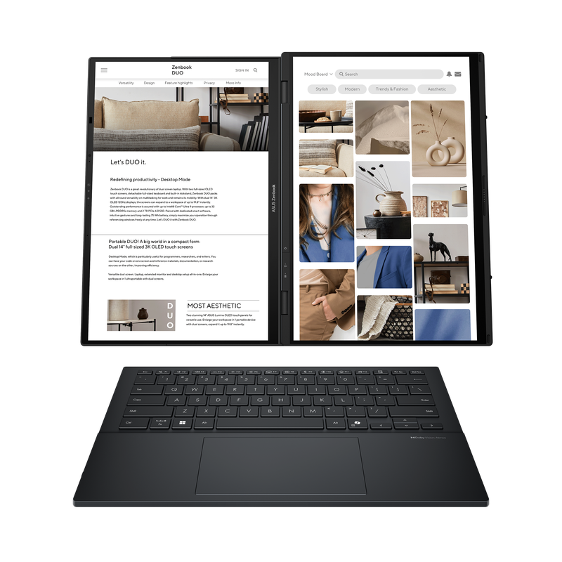 PRE-Loved ASUS Zenbook DUO UX8406 14" Dual Screen Core Ultra 7 16GB RAM 1TB SSD Windows 11 Pro