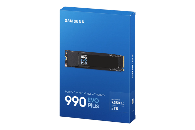 SAMSUNG MZ-V9S2T0BW 990 EVO Plus 2TB NVMe SSD - Read Speed up to 7250 MB/s; Write Speed to up 630...