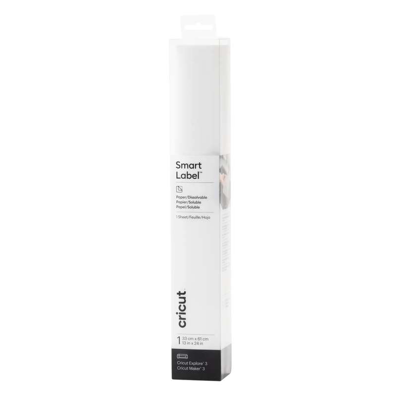 2010062 - Cricut Smart Dissolvable Paper Lables White; 13x24inch