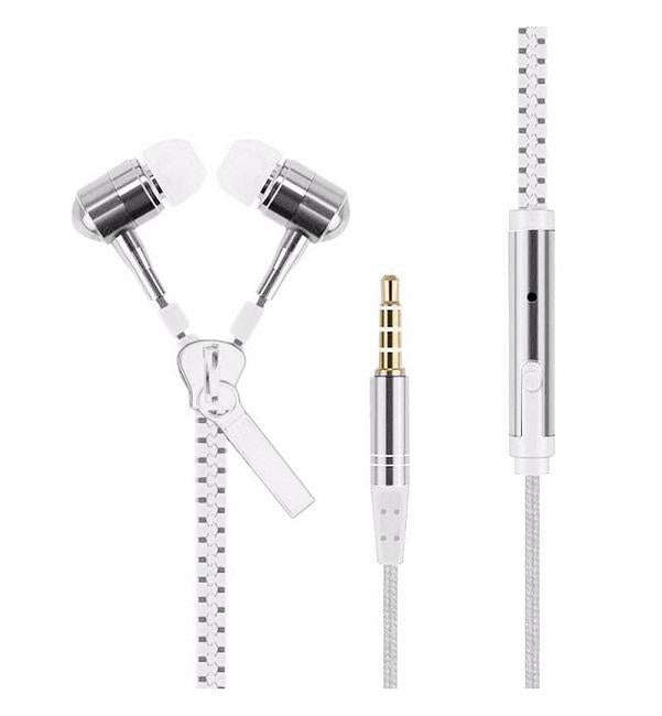 Microworld EB + Mic Zipper White - Portable MP3 Player with High-Quality Sound