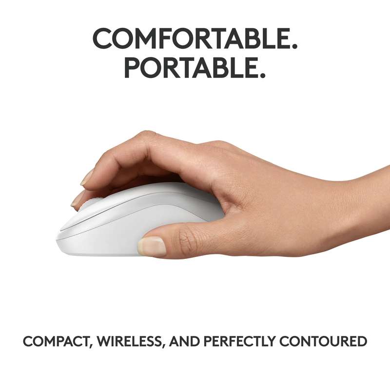 910-007120 - LOGI M240 Silent Bluetooth Mouse - OFF WHITE.